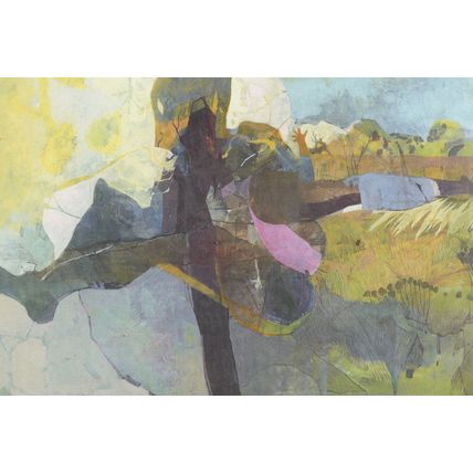 Leonard Rosoman Jumping Figure Mojave Desert Painting Postcard