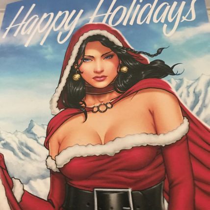 Zenescope Holiday Michael DiPascale Art Greeting Card