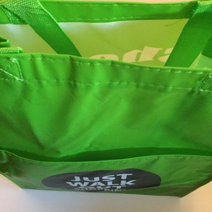 New Amazon Fresh 2 Pocket 15'' x 12'' x 6'' Reusable Shopping Bag
