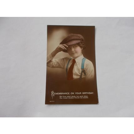 REMBERANCE ON YOUR BIRTHDAY/ VINTAGE CARD (26/01)