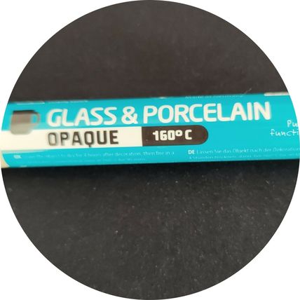 Glass & Porcelain Pen 2 - 4 mm Tip Red Opaque Bake on at 160c On an Oven CR54