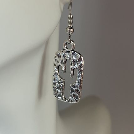 Earrings Western 5 pair Silver Tone #739