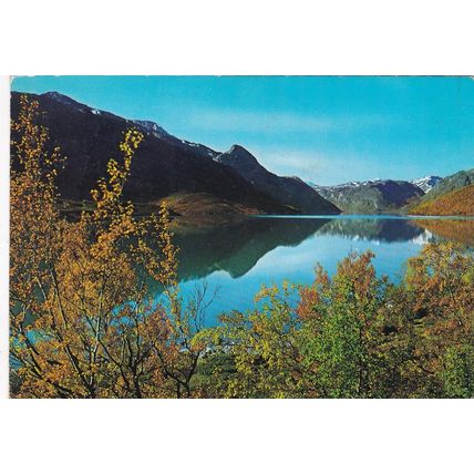 Lake Gjende Norway Postcard posted 1983 creased