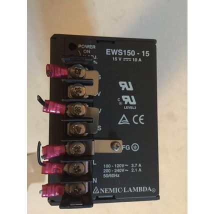 TDK POWER SUPPLY 85-265VAC IN 15VDC/150W OUT,CR