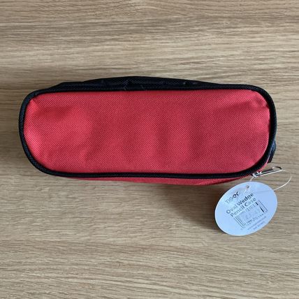 Tiger Pencil Case - Oval Wedge Shaped Design x 1 single-red