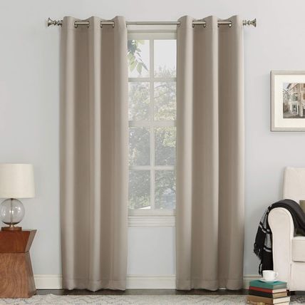 Sun Zero Easton Energy Saving Blackout Curtain-40"W x 108"L (1 Panel)-Stone-NEW