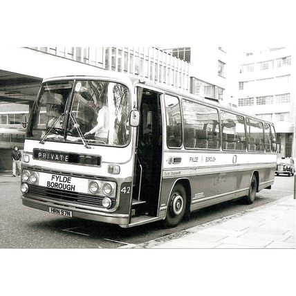 Black & White Photograph of Fylde Borough Transport - HRN 97N