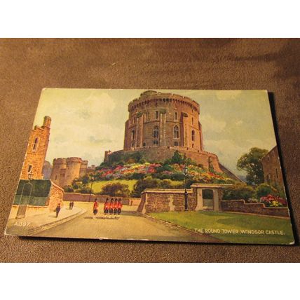Valentines postcard - Scots Guards at Windsor Castle Artist E.W.H A1397