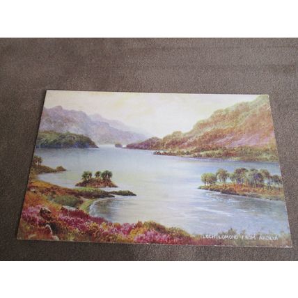 1930s Valentines Postcard - Loch Lomond from Ardlui - Artist A219