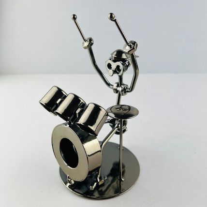 American Folk Art - The Drummer Nuts & Bolts Iron Man