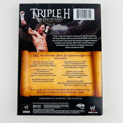 WWE Triple H - The King of Kings (DVD, 2008, 2-Disc Set)