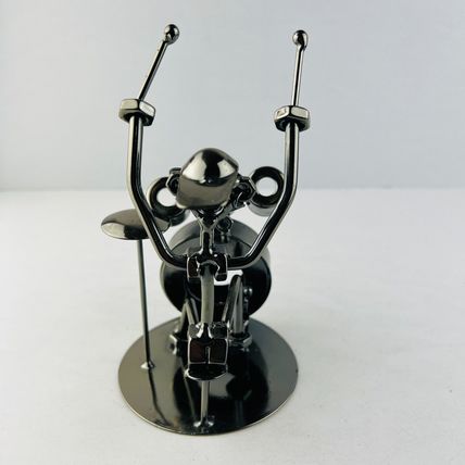 American Folk Art - The Drummer Nuts & Bolts Iron Man