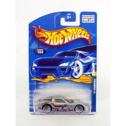 Hot Wheels '97 Corvette #133 Silver Die-Cast Car 2001
