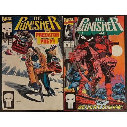 The Punisher #47, 49 Lot 1991 Marvel Comics Zayix Comics