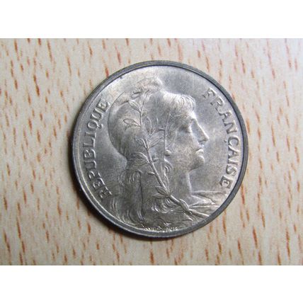 France Republic 1902 5 Centimes Coin