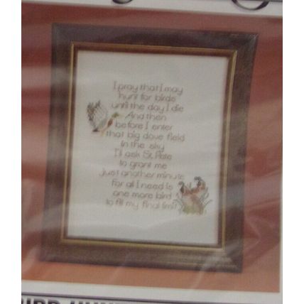 Better Homes Gardens Counted Cross Stitch Kit Bird Hunters Prayer