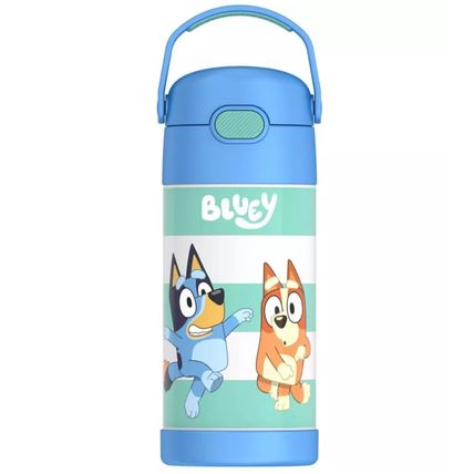 Thermos Kids' 12oz Stainless Steel FUNtainer Water Bottle with Bail Handle (Blue
