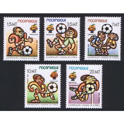 Mozambique World Cup Football Championship 5v 1982 MNH SG#946-950