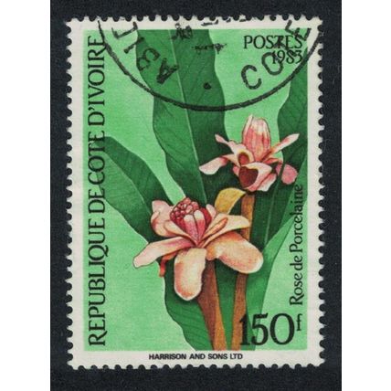 Ivory Coast Rose de Porcelaine Flower 150f RAR 1983 Canc SG#791e MI#E804