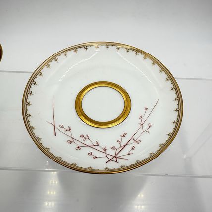 Antique Sevres porcelain litron cup and saucer 18th century Painted # 162