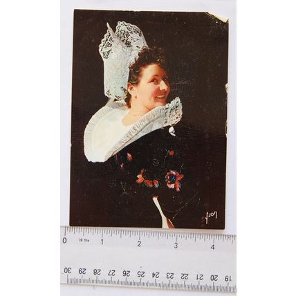 2x old postcards La Bretagne, Costume et coiffe de fouesnant, Finistère