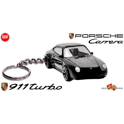RARE KEYCHAIN BLACK PORSCHE 911 CARRERA