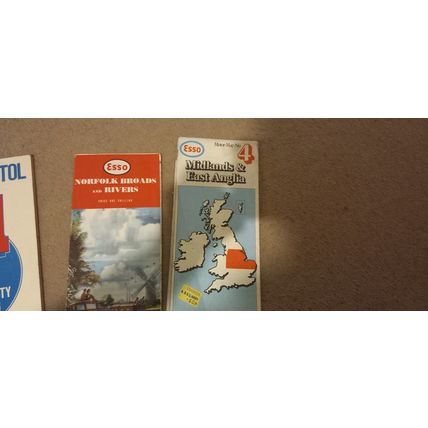 Vintage Esso Road Maps And A1 Street Atlas Bristol Scotland Norfolk