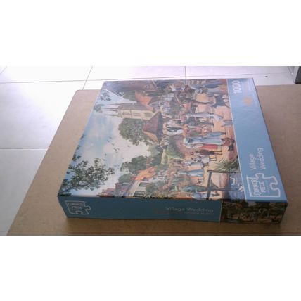 VILLAGE WEDDING by Steve Crisp Jigsaw Puzzle (1000 Piece) Corner Piece (2019)