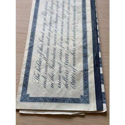 New York Central Railroad Company Mortgage Bond Trustee’s Certificate