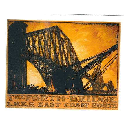 UK RAIL ADVERISING L.N.E.R. THE FORTH BRIDGE CARD NO 10176064