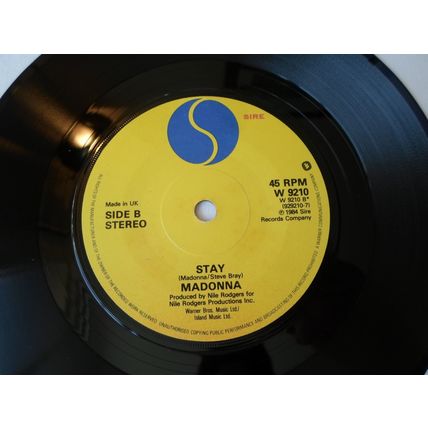 7"MADONNA 1984. LIKE A VIRGIN SIRE. W9210. W929210-7. STAY.PAPER LABEL,NEAR MINT