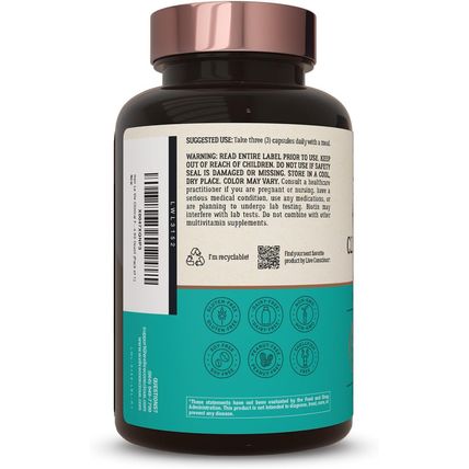 Hair La Vie Live Conscious Clinical Formula Hair Growth Vitamins for Women and M