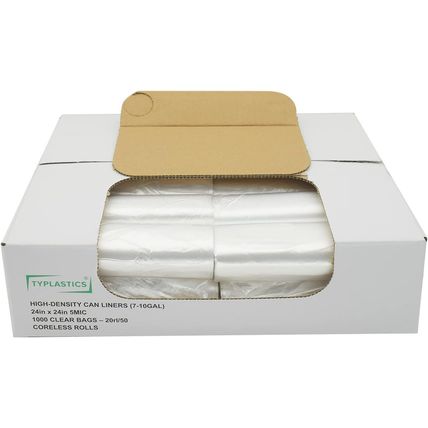 TYPLASTICS Trash Can Liner - Wholesale 1000 Count Garbage Bags on Perforated Rol