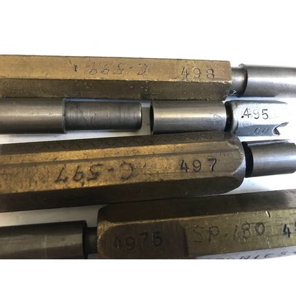 LOT THE PIPE MACHINERY GO NO GO PLUG GAGE,.495,.498,.499,.4975,.3955,.500,ET