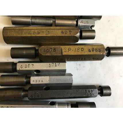 LOT THE PIPE MACHINERY GO NO GO PLUG GAGE,.495,.498,.499,.4975,.3955,.500,ET