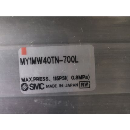 NEW SMC MY1MW40TN-700L PNEUMATIC RODLESS LINEAR ACTUATOR, 700mm TRAVEL,TA,TF
