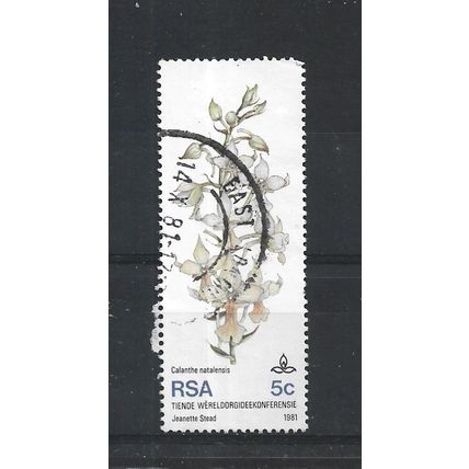 SouthAfrica.SG498 5c Calanthe natalensis.Fine Used.Sep25g