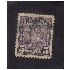 1928 canada georgev 5c f/u sg279