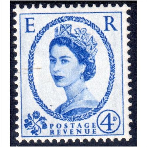 Sg593 4d ultramarine Lightly M/ Mint (B146)