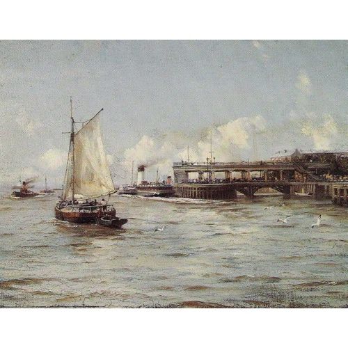 The Pier, 1922.' (Thomas Jacques Somersclaes (1842-1927)).