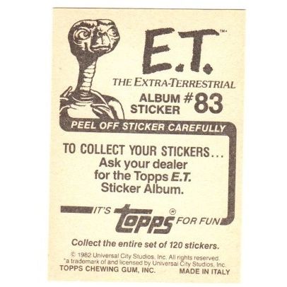 1982 Topps ET Album Sticker # 83
