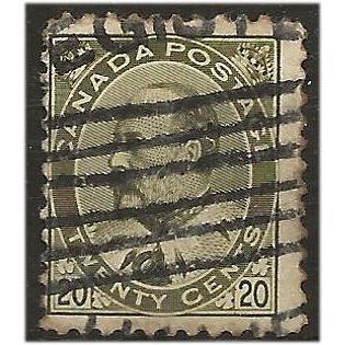 Canada 1903 SG186 20c Deep Olive-Green Good Used . .. .