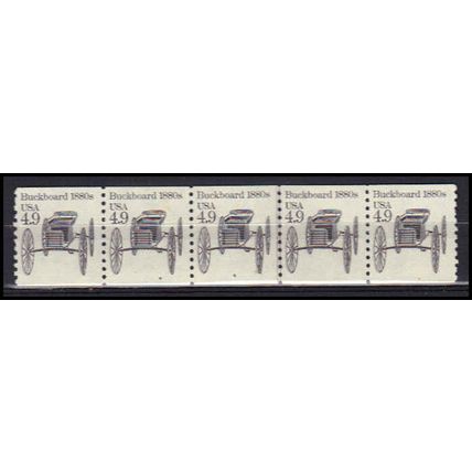 2124 4.9c Buckboard Fine MNH Dry Gum PNC 4/5 X0304