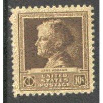 878 10c Jane Addams Fine MNH GA0325