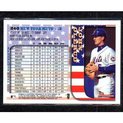 1997 Bowman International John Olerud - Card # 240