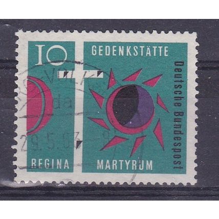 GERMANY 1963 CONSERVATION MARTYRUM CHURCH 10pf USED SG1311