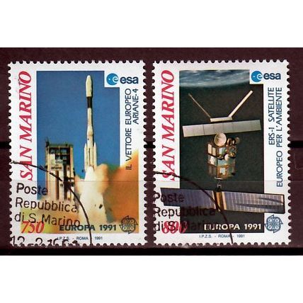 San Marino Europa Cept 1991 gestempeld