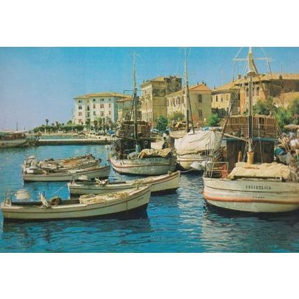 Porec Harbour Croatian Fishing Boats Croatia Postcard