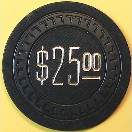 MAN(45 Club). $25 Vintage Casino Chip. Lodi, CA. Q15.