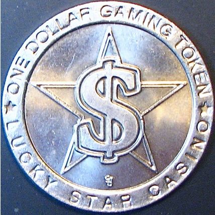 Lucky Star. $1 Casino Token. Black Hawk, CO. J75.